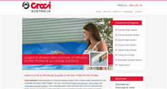 Desktop Screenshot of croci.com.au